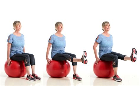 Exercise Ball Workout Minute Routine For Seniors Silversneakers