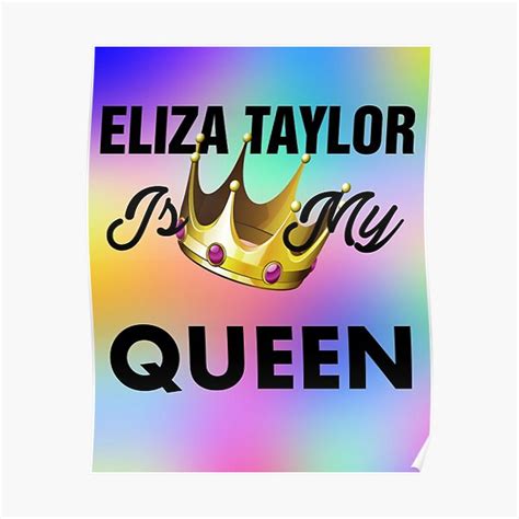 Queen Eliza Poster By Giollasart Redbubble