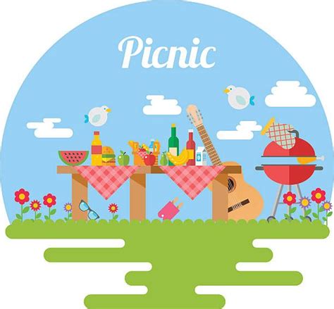 Park Picnic Clip Art Vector Images And Illustrations Istock Picnic