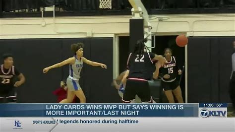 tvcc s lady cardinals abby cater named region xiv tournament mvp after win over blinn youtube
