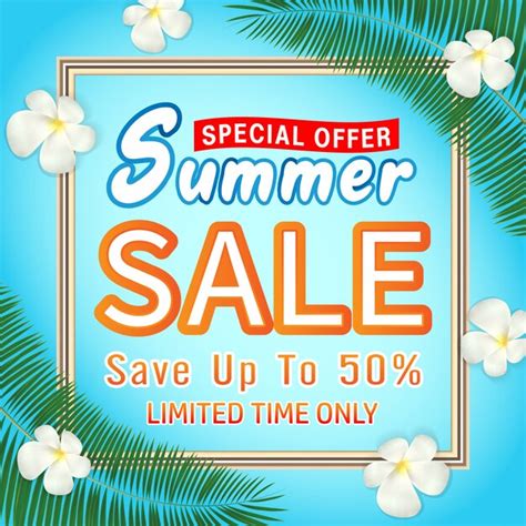 Premium Vector Summer Sale Special Offer Deal Promotion Banner Template