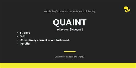 Quaint Meaning Usage Quotes And Social Examples
