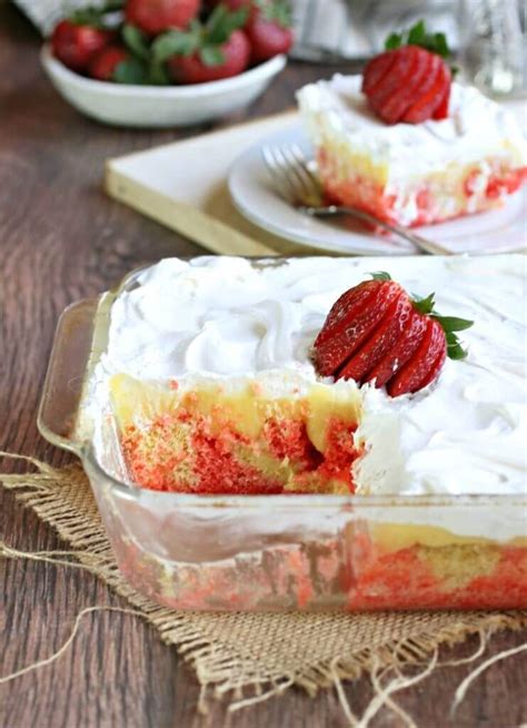 Not one to give up, i stepped away from it. Gluten-Free Strawberry Poke Cake | Recipe | Blueberry pudding recipes, Pudding poke cake, Poke ...