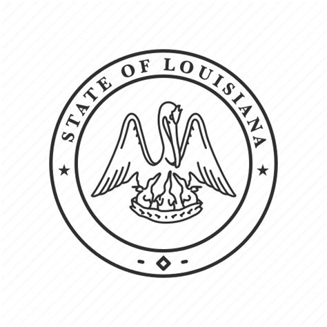 America Louisiana Seal State State Seal State Symbol Usa Icon