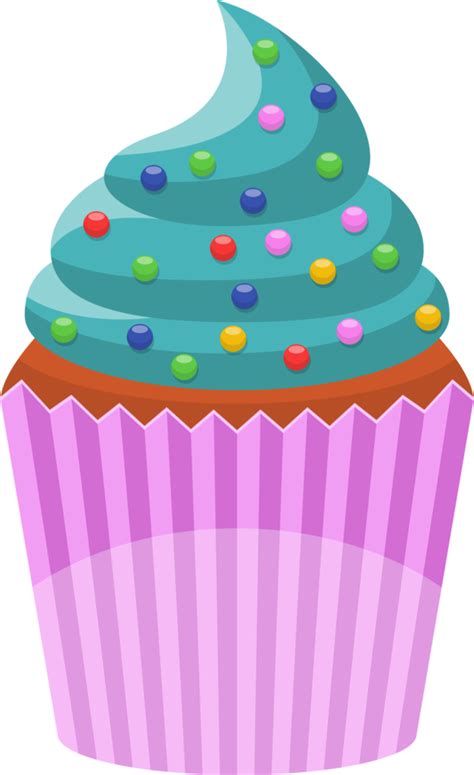 Delicious Cupcake Clipart Design Illustration 9342289 Png