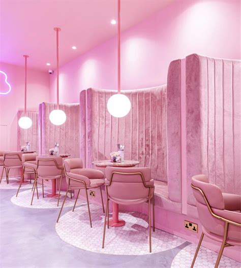 Seating Pink Cafe Cafe Interior Design Salon Interior Design