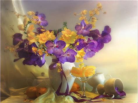 Still Life Delicate Vase Nature Flowers Harmony Hd Wallpaper Pxfuel