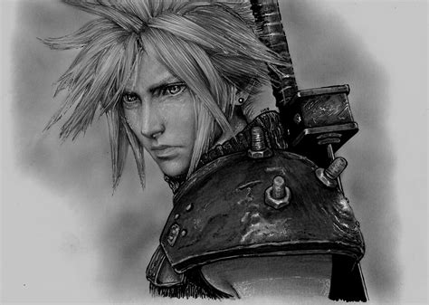 Cloud Strife Drawing