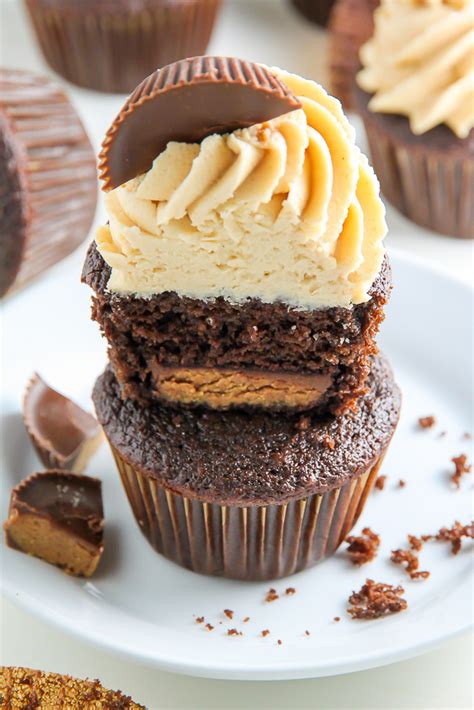 Ultimate Chocolate Peanut Butter Cupcakes Baker By Nature