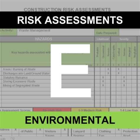 Risk Assessment E Environmental