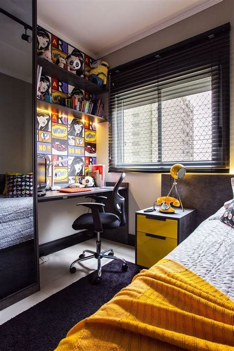 33 Cool Teenage Boy Room Decor Ideas Boy Bedroom Design