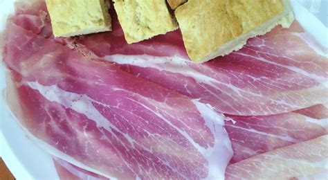 Sliced Italian Dry Cured Ham Courtesy Of Attilio Fontana Prosciutti