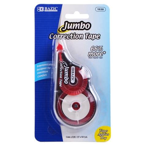 Wholesale Correction Tape Jumbo 5mm X 394 Glw