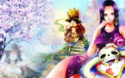 One piece wallpapers 4k hd for desktop, iphone, pc, laptop, computer, android phone, smartphone, imac wallpapers in ultra hd 4k 3840x2160, 1920x1080 high definition resolutions. Luffy Boa Hancock Anime Wallpaper Widescreen Heroakemi 19 ...