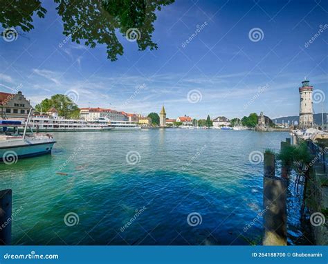 Lindau Summer Lake Constance Germany Stock Photo Image Of Harbor