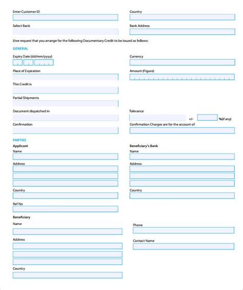 FREE 9+ Credit Application Forms in PDF | MS Word