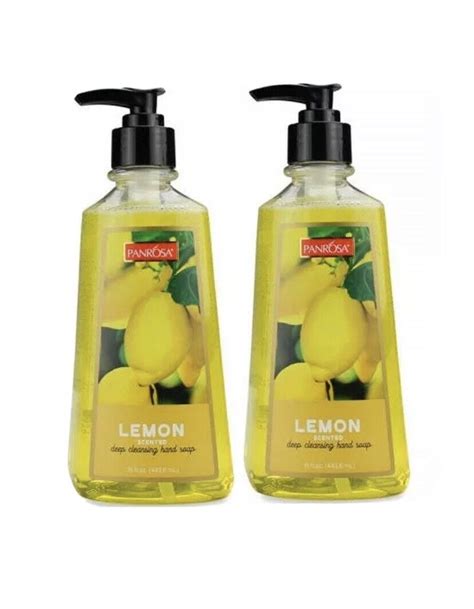 Panrosa Lemon Scented Deep Cleansing Hand Soap 15 Oz Set Of 2 Ebay