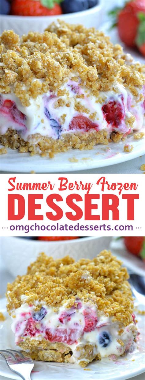 Summer Berry Frozen Dessert Healthy Recipes With Chicken