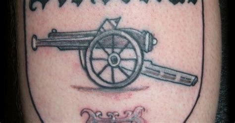 Arsenal Cannon Tattoo Arsenal Tattoos Madscar Arsenal Tattoo