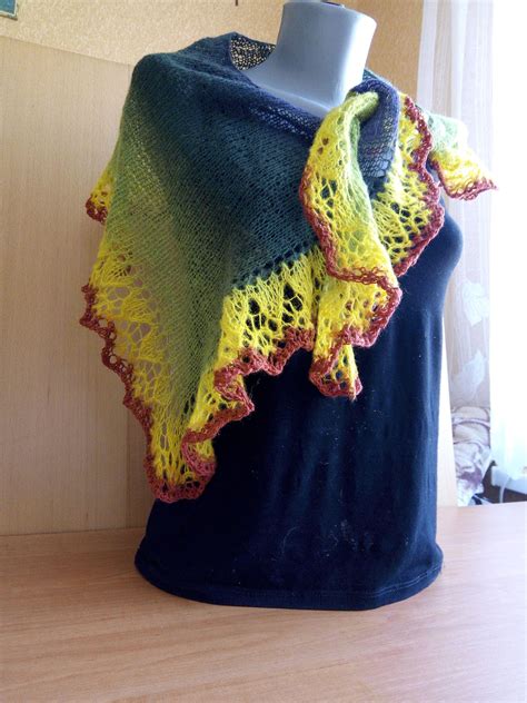 Knitted Neck Scarf Colourful Scarf Shawl Asymmetric Knitted