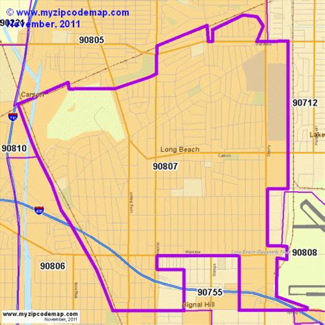 Zip Code Map Of 90807 Demographic Profile Residential Housing Beach Map