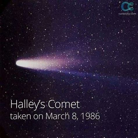 Halleys Comet 03 08 1986 Astronomy Lessons Halleys Comet Astronomy