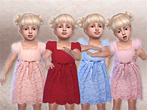Sims 4 Ccs The Best Sweetheart Dress For Toddlers By Pinkzombiecupcake
