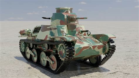 Artstation Type 95 Ha Go Japanese World War 2 Light Tank Resources