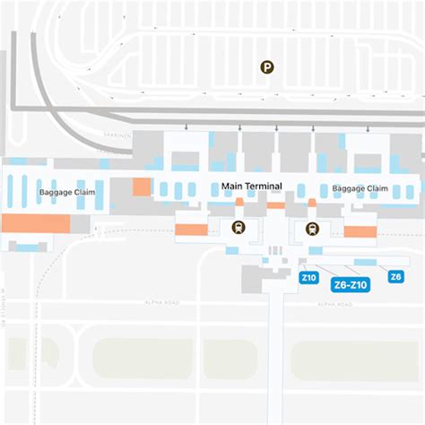 Washington Dulles Airport Iad Concourse B Map