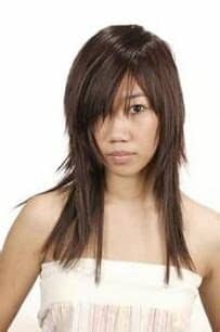 Long layered hair is best choice for cute korean haircuts for long hair. Asian Long Layered Haircut With Long Side Bangs Pics
