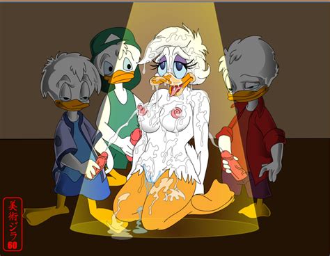 Rule 34 After Sex Anthro Avian Bukkake Cum Cum Everywhere Daisy Duck Dewey Duck Disney Duck