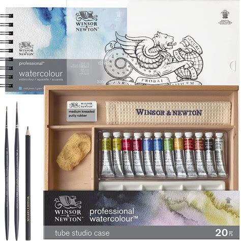 Winsor Newton Professional Watercolour Studio Case Tube Paint Set