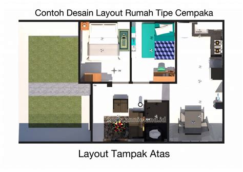 Denah Tipe Cempaka Rumah Subsidi Annieland Balaraja