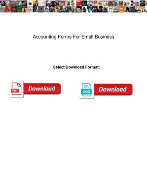 Fillable Online Accounting Forms For Small Business Accounting Forms