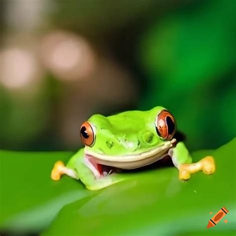Tree Frogs Playing Leapfrog