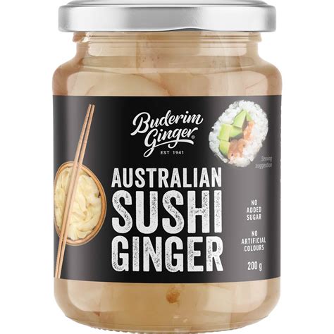 Buderim Ginger Australian Sushi Ginger G Woolworths