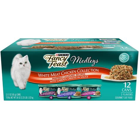 Fancy feast petites single serve wet cat food paté collection variety 24 pack. Purina Fancy Feast Medleys Tuscany, Primavera and ...