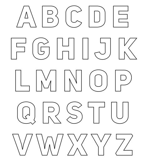 Printable Cut Out Letter Template Free Printable Templates
