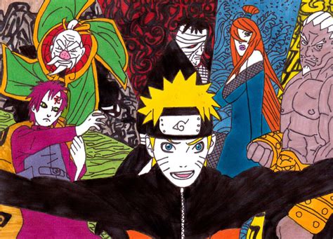Naruto And The Kages By Frecklesmile On Deviantart