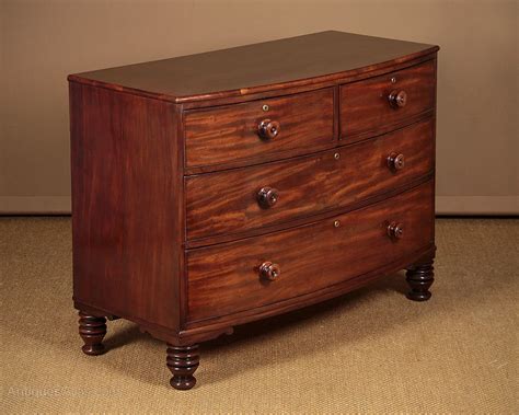 Large Mahogany Bow Front Chest Of Drawers C1835 Antiques Atlas