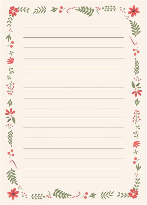 10 Best Printable Holiday Letterhead Paper Holiday Letterhead