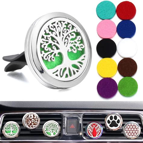 New Aromatherapy Car Perfume Diffuser Stainless Steel 30mm Magnetic Aroma Diffuser Locket Car