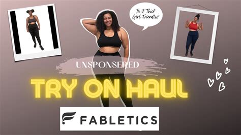 Fabletic Try On Haul Unsponsored YouTube