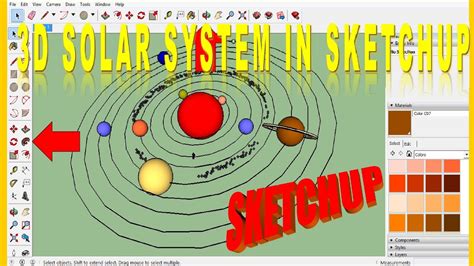 How To Make 3d Solar System Model In Sketchupmaking Solar System With