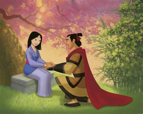 Shang Proposed To Mulan In A Marriage Proposal On One Knee How Romantic Mulan Disney Disney