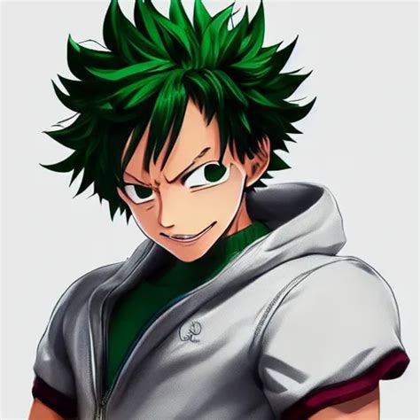 Full Body Elegant Portrait Of Izuku Midoriya Gta Art Stable