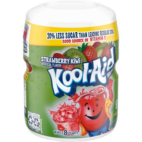 Kool Aid Sugar Sweetened Strawberry Kiwi Artificially Flavored Powdered