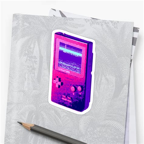 Game Boy Aesthetic Sticker By Aesthetic420 Redbubble
