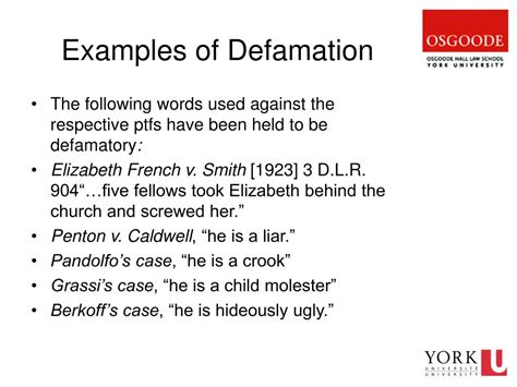 Ppt Defamation Powerpoint Presentation Free Download Id4726616