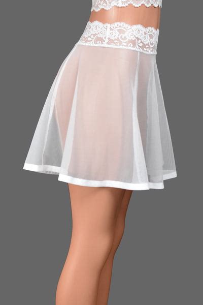White Mesh Mini Skirt Stretch Lace Sheer Skirt Lingerie Xs To 3xl Plus Size Deranged Designs